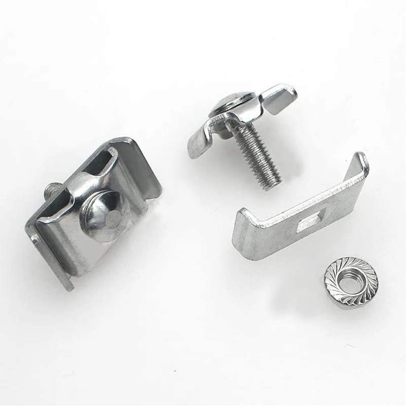 Gridwall Joining Clips, JruiZhp 10 Pcs Silvery Wire Grid Panel