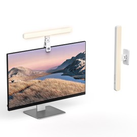 CAMOLO Monitor Light, Screen Light Bar for Eye Care, Monitor Desk Lamp, Space Saving, Anti-Glare, Stepless Light Bar for Desk/Office/Home/Outdoor/Computer