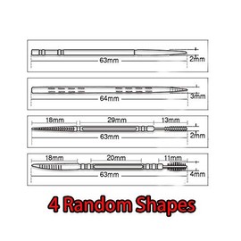 40 Pcs Dual Headed Plastic Toothpicks Portable Storage Box