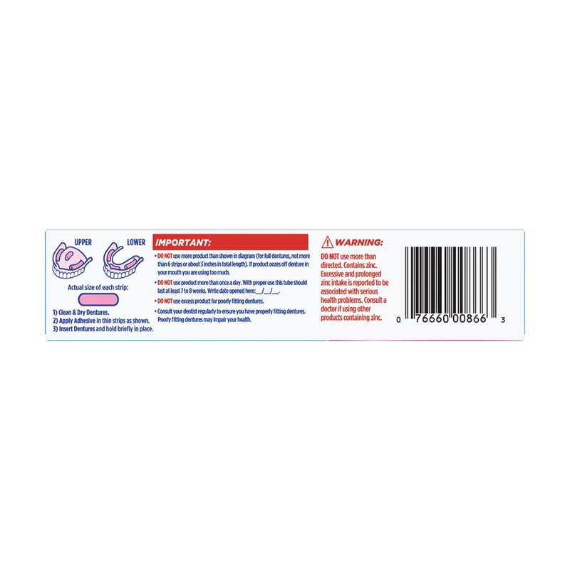 Fixodent Complete Original Denture Adhesive Cream, 2.4 Oz