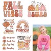 6Sheet Iron on Transfer for T-Shirt Fall Pumpkin Heat Transfer