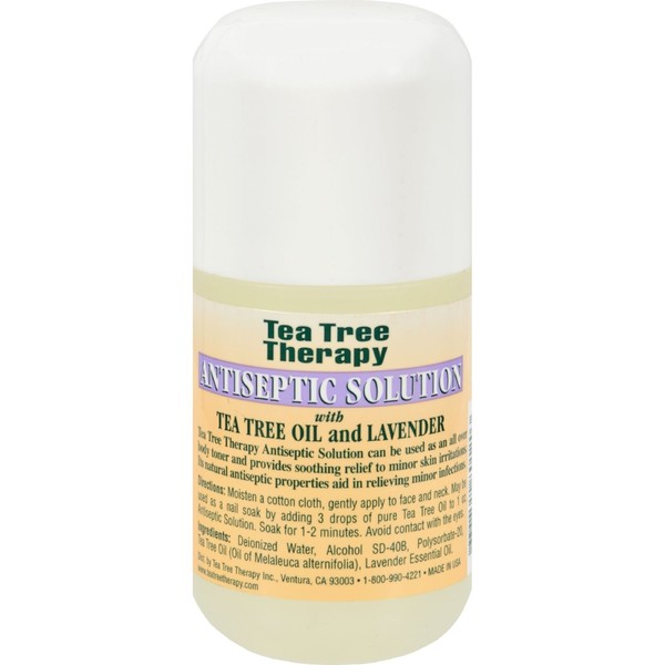 Tea Tree Therapy Pack of 2 x Antiseptic Solution Tea Tree Oil and Lavender - 4