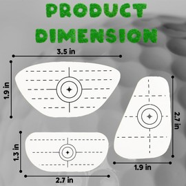 Golf Impact Tape Labels, 350Pcs Club Face Stickers for Swing Analysis, Golf Training Aid for Woods, Irons & Putters, Precision Golf Strike Sweet Spot Tape for Club Face Impact Detection