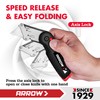 ARROW Utility Knife with Blade Storage Design, Quick Change Box