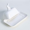 Bicuzat Ceramic Butter Dish with Lid Butter Keeper Butter Plate