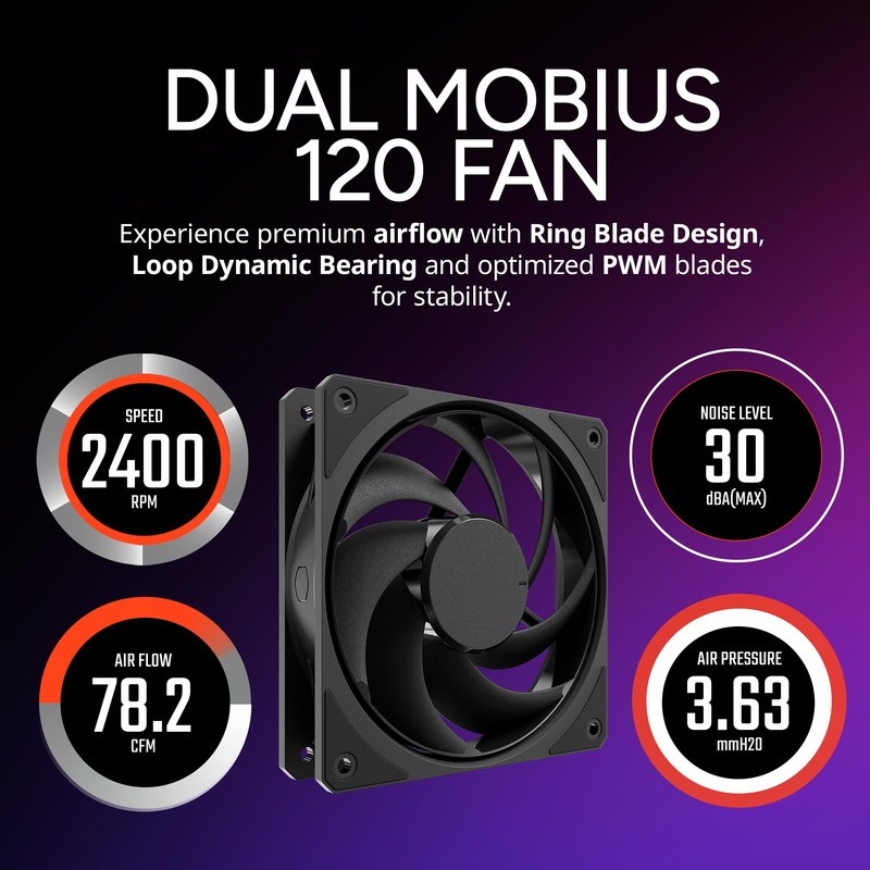 Cooler Master Hyper 612 APEX CPU Air Cooler, Dual Mobius