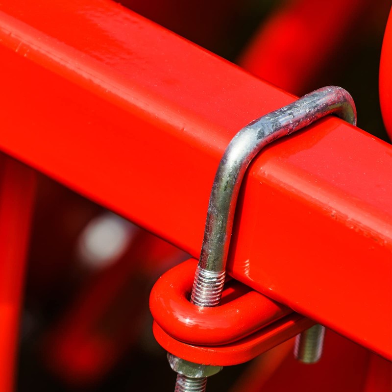 sourcing map Square U-Bolts, 3 Sets 67mm(2.64") Inner Width 80mm