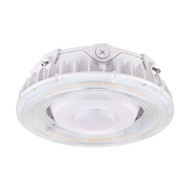 Nuvo 65/631 Color Temperature-Selectable LED Canopy Light, Round, White, 100 Watts