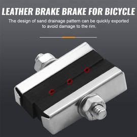 PNPGDYK Pack of 8 Bicycle Brake Rubber Brake Pads with Screws Road Bike MTB Brake Shoes Vintage Classic Car (40 mm x 10 mm)