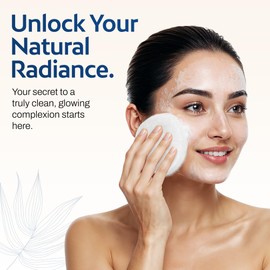 HartFelt Face Sponges for Cleansing and Gentle Exfoliating | Facial Compressed Sponges for Estheticians | Reusable Face Pads for Removing Dead Skin, Dirt & Makeup | Made in USA - Pack of 6