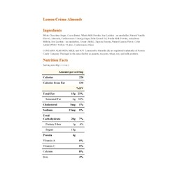 Lemon Creme Almonds - 5 Lb. Bag - Chocolate Lemon