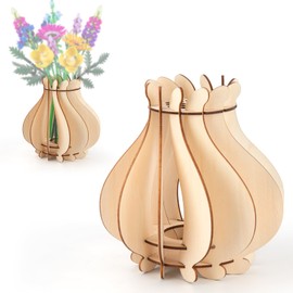 HIGH GODO Vase for Flowers Bouquet Building Set, Assemble Fan-Shaped Vase Building Set for Roses Blossom Sunflower Tulips Daffodils Lotus, Home Decoration Gift for Women Girlfriend Adults