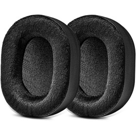 TRANSTEK Replacement Earpads Ear Cushion Compatible with Jabra Elite 85h I Thicker Memory Foam (Hybrid Velour)