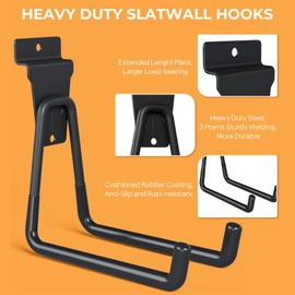 INCLY 27PCS Slatwall Accessories Kit, Includes 3 Pack Ventilated Metal Wire Slat Wall Baskets, Multisized Heavy Duty Slatwall Hooks and Storage Strap for Room Workshop Garage Organization