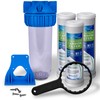 10 Inches Transparent Standard Whole House Water Filter System with