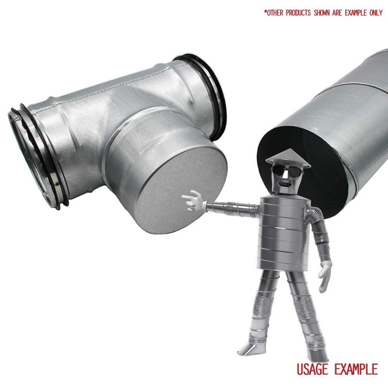 I-sells Metal Ducting End Cap 125mm / 5 inch Male/Female