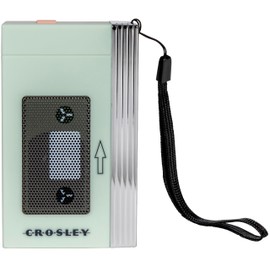 Crosley CR3047A-MT Mini Cassette Player Portable Bluetooth Speaker with Microphone, Mint