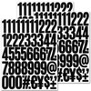 Number Stickers Large Waterproof Sticker Number Sticker Large Black White
