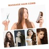 Vaguelly Thickened Verawood Moon Shape Hair Comb for Scalp Massage