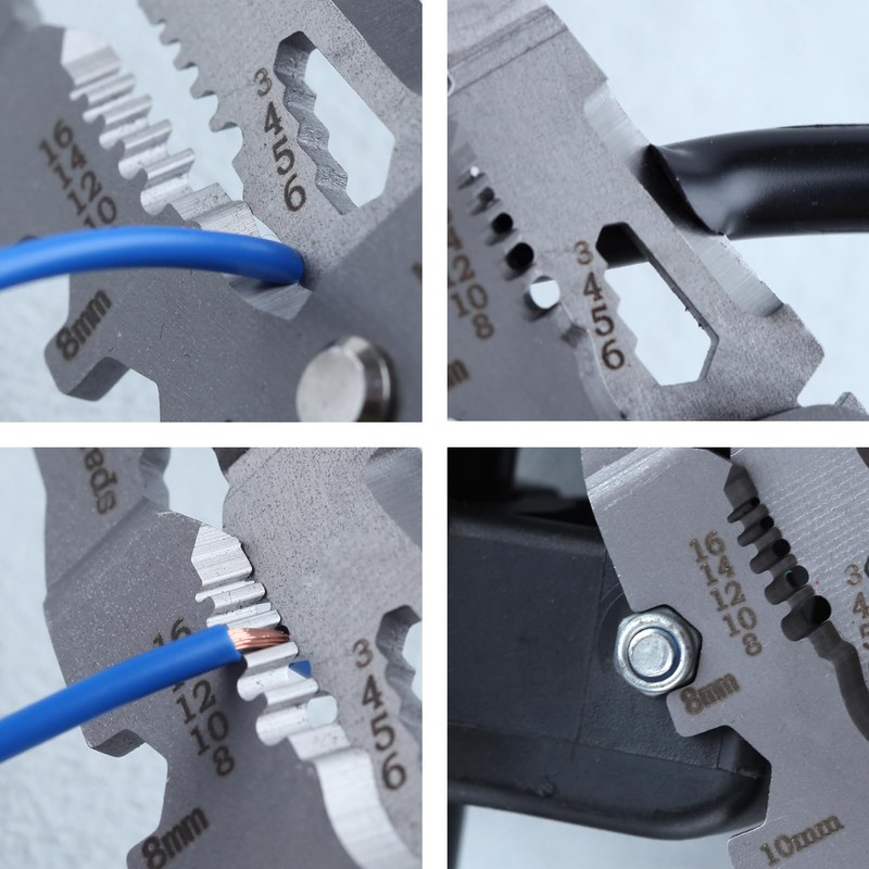 GOLD DEER 10-IN-1 Multifunctional Wire Stripper, Wire Stripper Function, Crimping