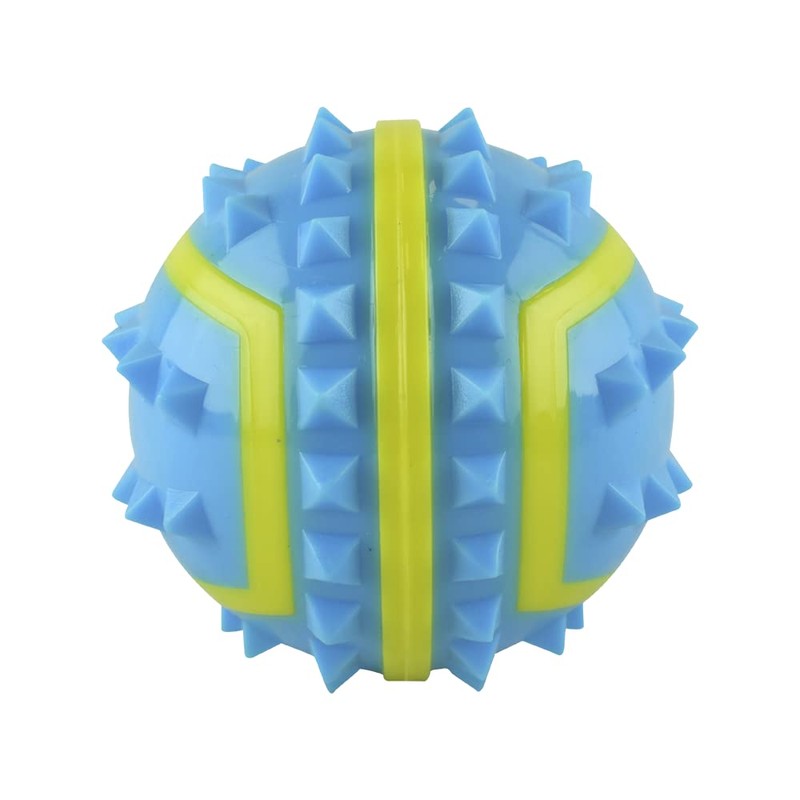 Fancy Pets Pelota Fetch Spiky Color Azul Tamaño Chico para