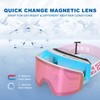 EXP VISION Ski/Snowboard Goggles, Magnetic Lens Snow Goggles with Anti-Fog