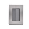iGoto INOX2005 con 1 apagador sencillo de 3 módulos, Acero