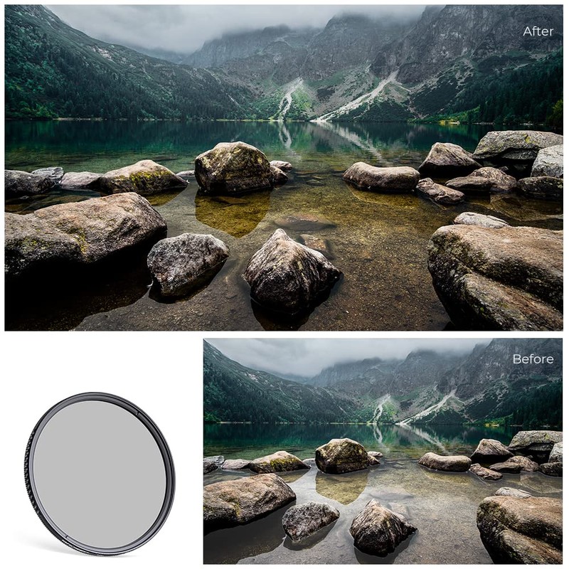 K&F Concept 95mm CPL Filter Circular Polarizing Lens Filters (Nano-D