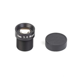 Xenocam 1/2.7" CCTV 8mm 3.0 Megapixel Board Lens Black for Security Camera