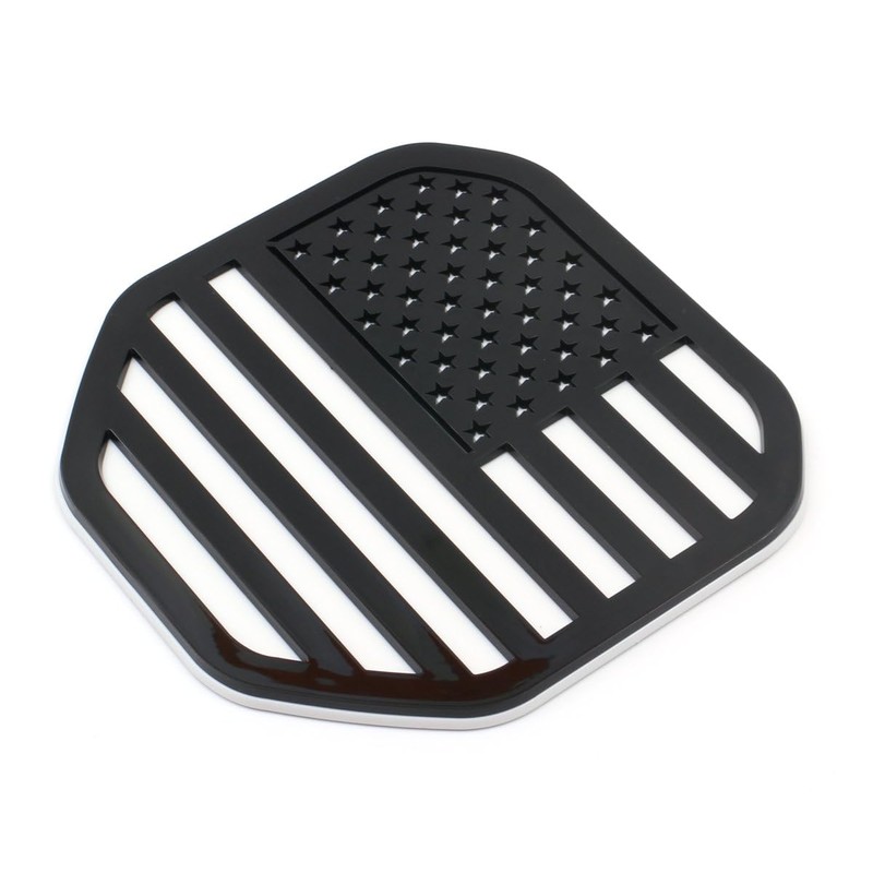 American Flag Rear Tailgate Emblem Badge Compatible with 2019-2025 Dodge
