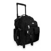 Everest Deluxe Wheeled Backpack, Black, One Size