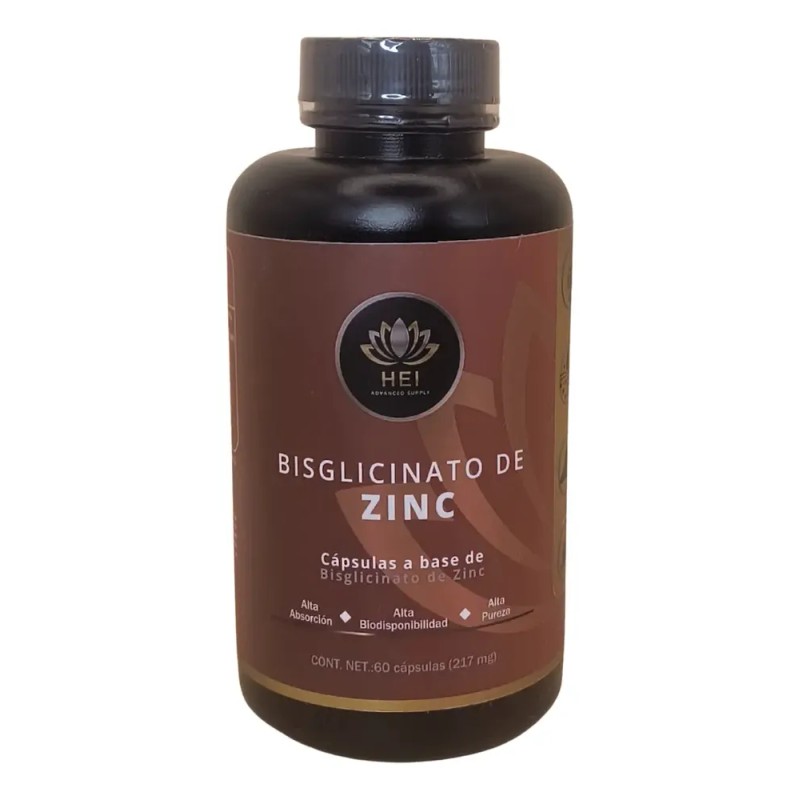 Zinc Bisglicinato Hei 30 Mg | Alta Absorción | 60