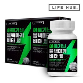 LifeHub 라이프허브 아르기닌 블랙마카 비타 정 2통(120정) 4개월분 LifeHub Arginine Black Maca Vita Tablets 2 Bottles (120 Tablets) 4-Month Supply
