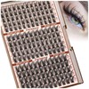 Focipeysa Wispy Lash Clusters Fairy Lashes 12-16mm Eyelashes Clusters Natural