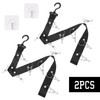 BetterJonny 2 Pack Closet Hanging Hat Organizer Rack, 8 Stainless