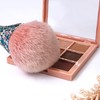 XEAOHESY 1pc Blue White Mineral Powder Brush Inlay Blue Pink
