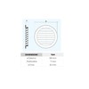 La Ventilazione T6M Round Ventilation Grille ABS Brown for Installation