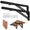 Storystore Folding Shelf Brackets - 22 Inch Heavy Duty Metal