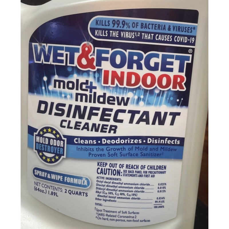 Wet & Forget Indoor Mold & Mildew Cleaner, 64 Fl.