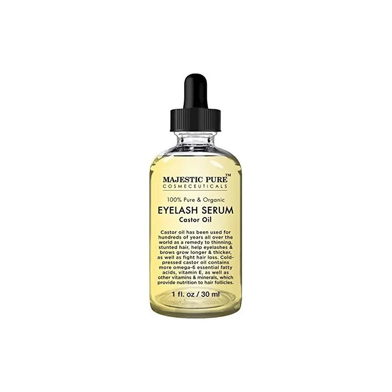 Majestuoso Aceite De Ricino Puro Para Las Pestañas De Crecim