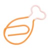 100Pcs Metal Paperclips Cute Chicken Leg Shape Electroplating Rustproof Portable