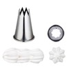 thermohauser 12 Piece Stainless Steel Star Nozzle Set XXL 4-15mm