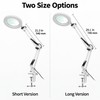 LED Illuminated Magnifying Glass Lamp – 8X/10X Adjustable Magnifier with