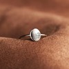 KIFUTENG 925 Sterling Silver Wave Rings for Women Self Reminder