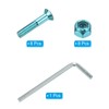 PATIKIL Skateboard Hardware Kit, 1" Mounting Screws Hex Head Bolts