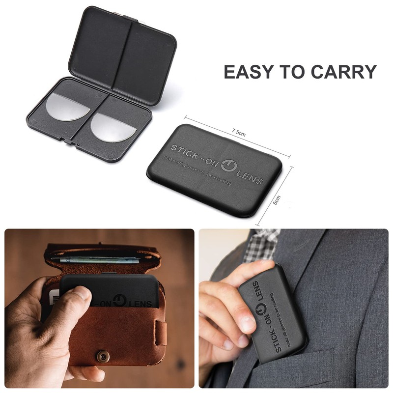 SKYWAY Stick-on Reading Lenses for Readers Glasses Sunglasses Reader Lens