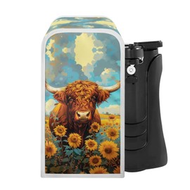 ZUXONGSY Highland Cow Can Opener Cover Cattle Wildlife Electric Can Opener Covers Home Decor Sunflower Can Opener Electric Kitchen Appliance Dust Covers