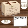 CroBlissful Prayer Request Box with 100 Pcs Prayer Cards 6.3
