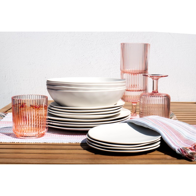 Abode Homewares Organic Cream newWave Microwave Safe Premium Melamine Dinner