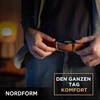 Nordform Men's Belt Without Holes Leather Belt Ratchet Automatic Buckle